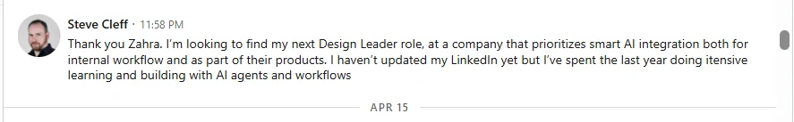 Client Audit DM Reaction