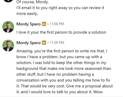 Client Audit DM Reaction